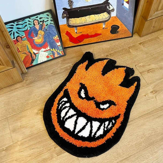 Tapete Chama Monster decorando um quarto com quadros