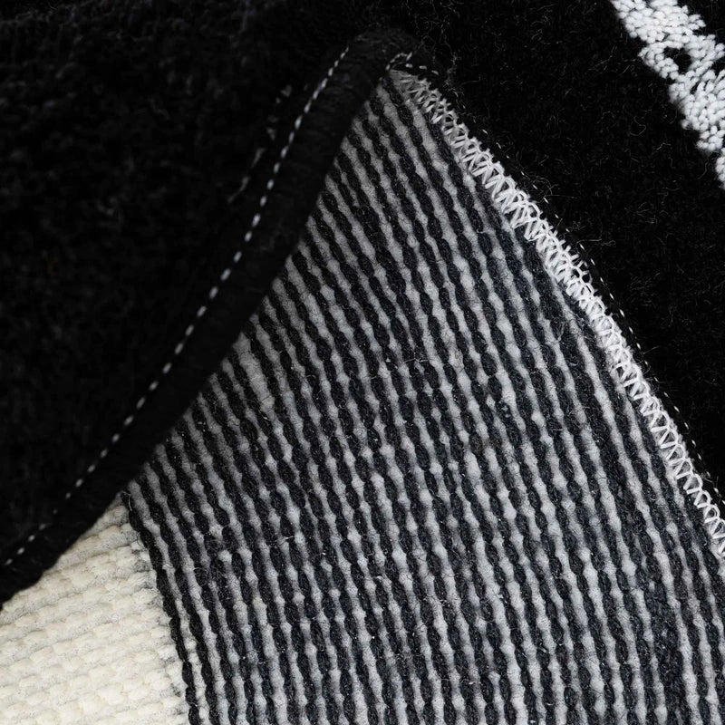 Detalhe da base antiderrapante do tapete bola 8