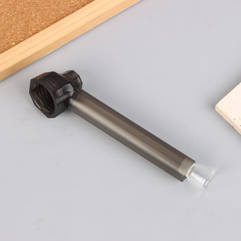 Bong Portatil Puff preto montado pronto para uso