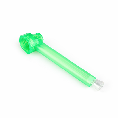 Bong Portatil Puff verde translucido capa com piteira removivel