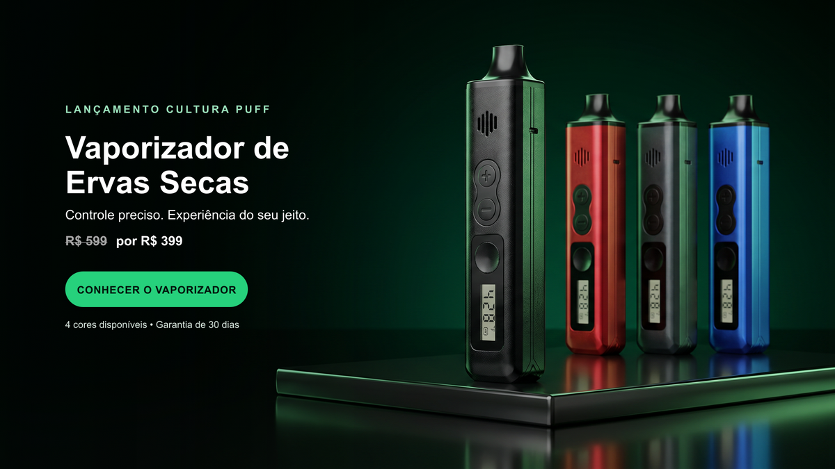 Vaporizador de ervas secas ANIX Taurus nas quatro cores disponíveis