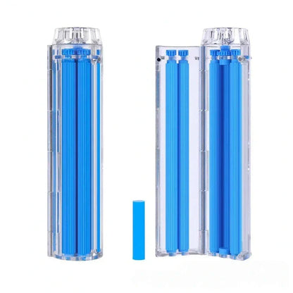 Bolador automatico para finos Slide azul aberto e fechado sem borda