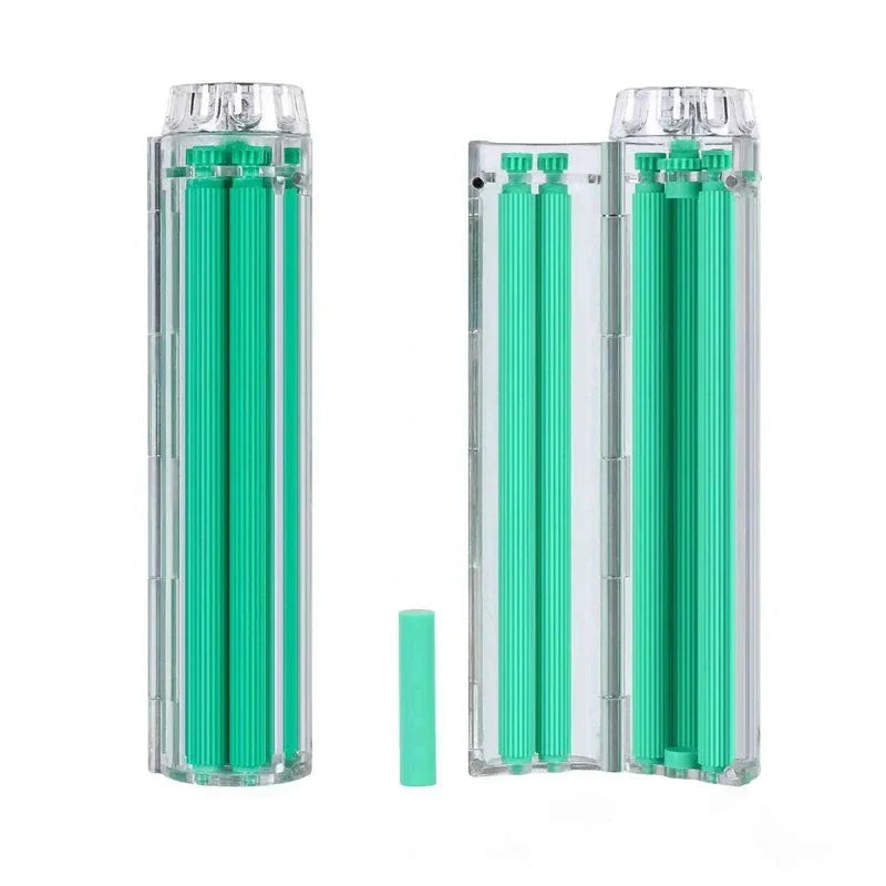 Bolador automatico para finos Slide verde aberto e fechado sem borda