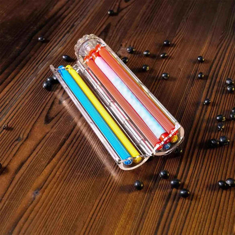 Bolador automatico para finos Slide colorido aberto com seda posicionada