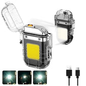Isqueiro Eletrico Recarregavel USB com Luz LED