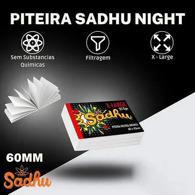 Kit Puff Pink Edition com piteira Sadhu Night em detalhe