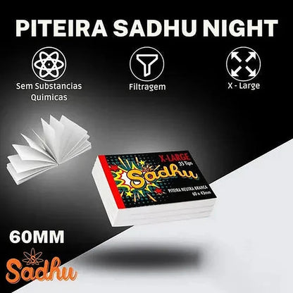 Kit Puff Pink Edition com piteira Sadhu Night em detalhe